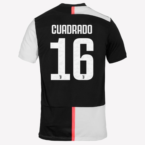 Camiseta Juventus NO.16 Cuadredo 1ª 2019 2020 Blanco Negro